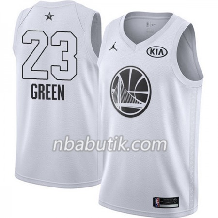 NBA Mænd Trøje Golden State Warriors Draymond Green 23 2018 All Star Jordan Brand Hvid Swingman